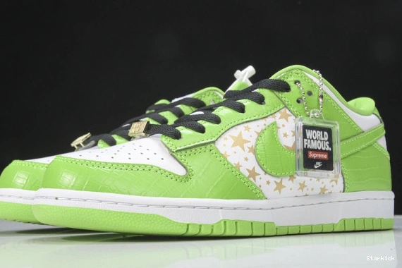 Nike Stars Low Mean Supreme DH3228-101 SB Green Dunk 0714